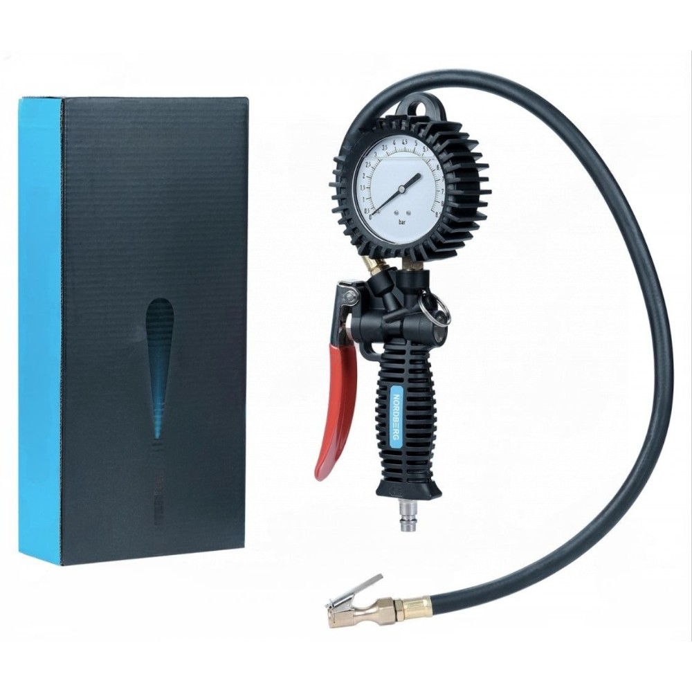 Пистолет для подкачки колес с жидкостным манометром 80 мм NORDBERG Ti62