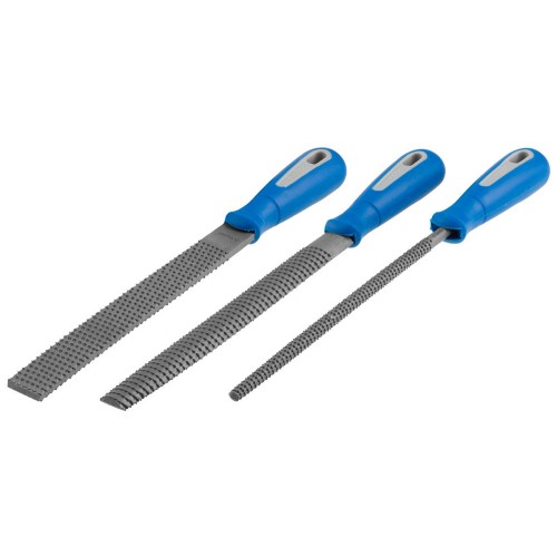 ЗУБР 200 мм, 3 предм, набор рашпилей, Профессионал (16657-H3)