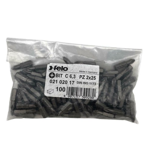 Felo Бита крестовая серия Industrial PZ 2X25, 100 шт 02102017
