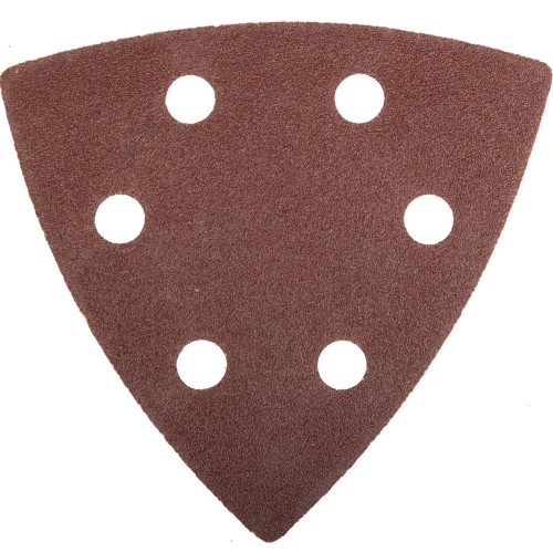 Треугольник шлифовальный ЗУБР _Мастер_ универсальный на велкро основе, 6 отверстий, Р120, 93х93х93мм, 5шт