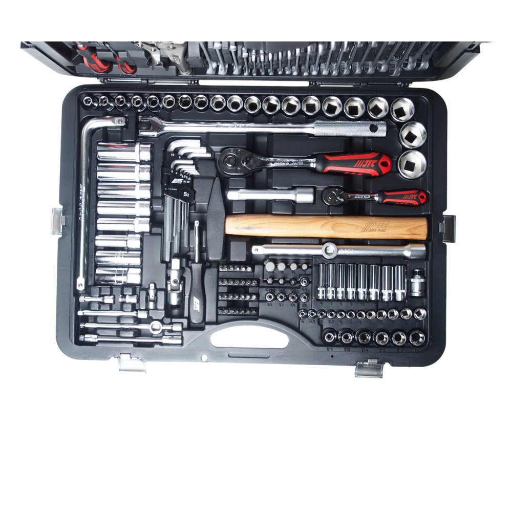 Набор инструментов 1/4" & 1/2" 6-гранный (в кейсе) 156 предметов JTC