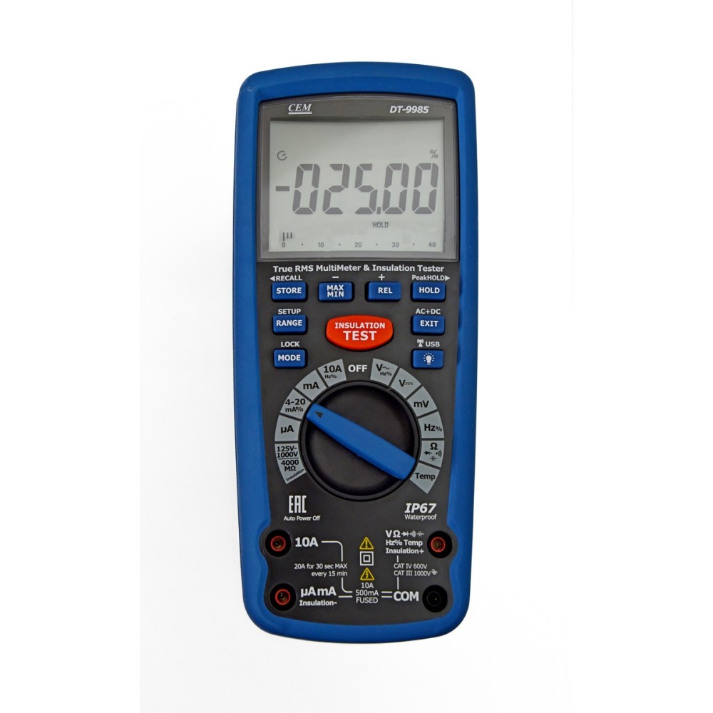 Измеритель сопротивления изоляции с True RMS мультиметром СЕМ DT-9985