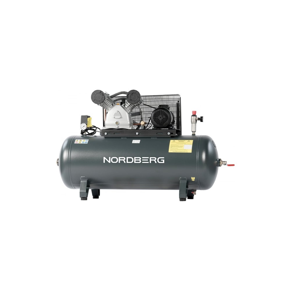 Компрессор поршневой с ременной передачей 380В, ресив. 270л, 690л/мин NORDBERG NCP300/690