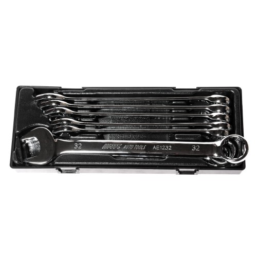 Набор ключей комбинированных 24-32мм с зеркальной полировкой 8 предметов в кейсе JTC