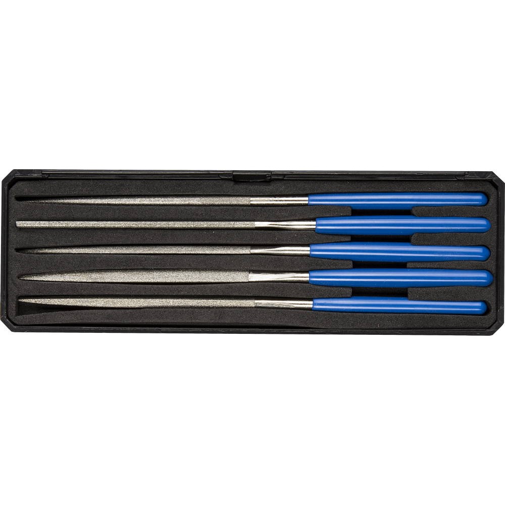 ЗУБР 140 х 75 мм, 5 предметов, P 140, набор алмазных надфелей в пластиковом боксе (33388-140-H5)