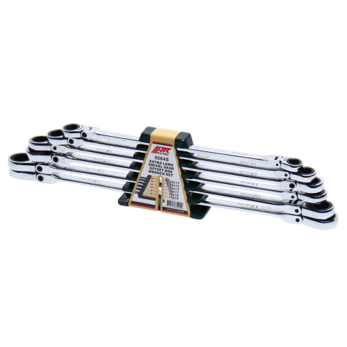 Набор ключей накидных трещоточных удлиненных JTC