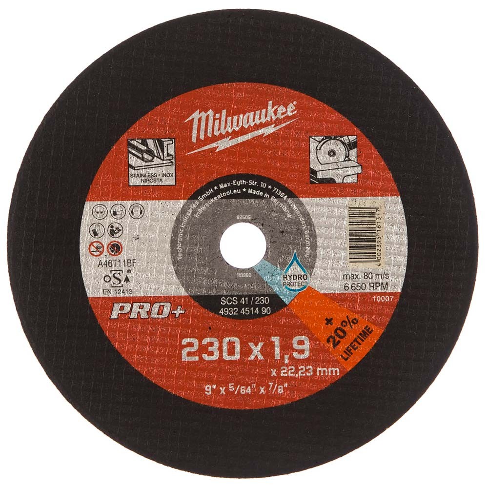 Круг отрезной по металлу Milwaukee 230x1.9x22.2мм (490)