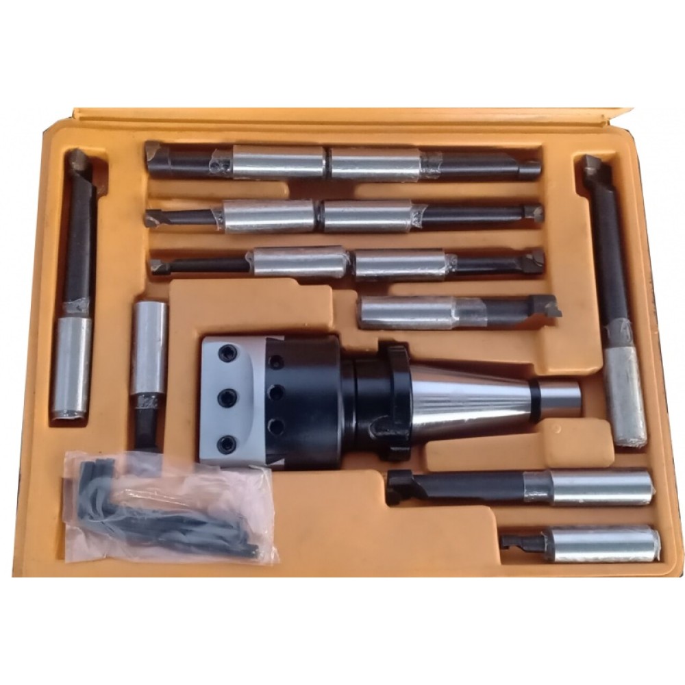 Расточная головка(с набором расточных резцов из 12 шт.) конус ISO30