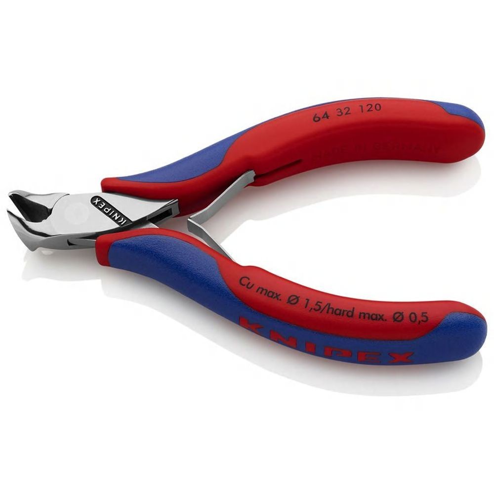 Кусачки торцевые для электроники, маленькая фаска, губки 15°, 120 мм, 2-комп ручки