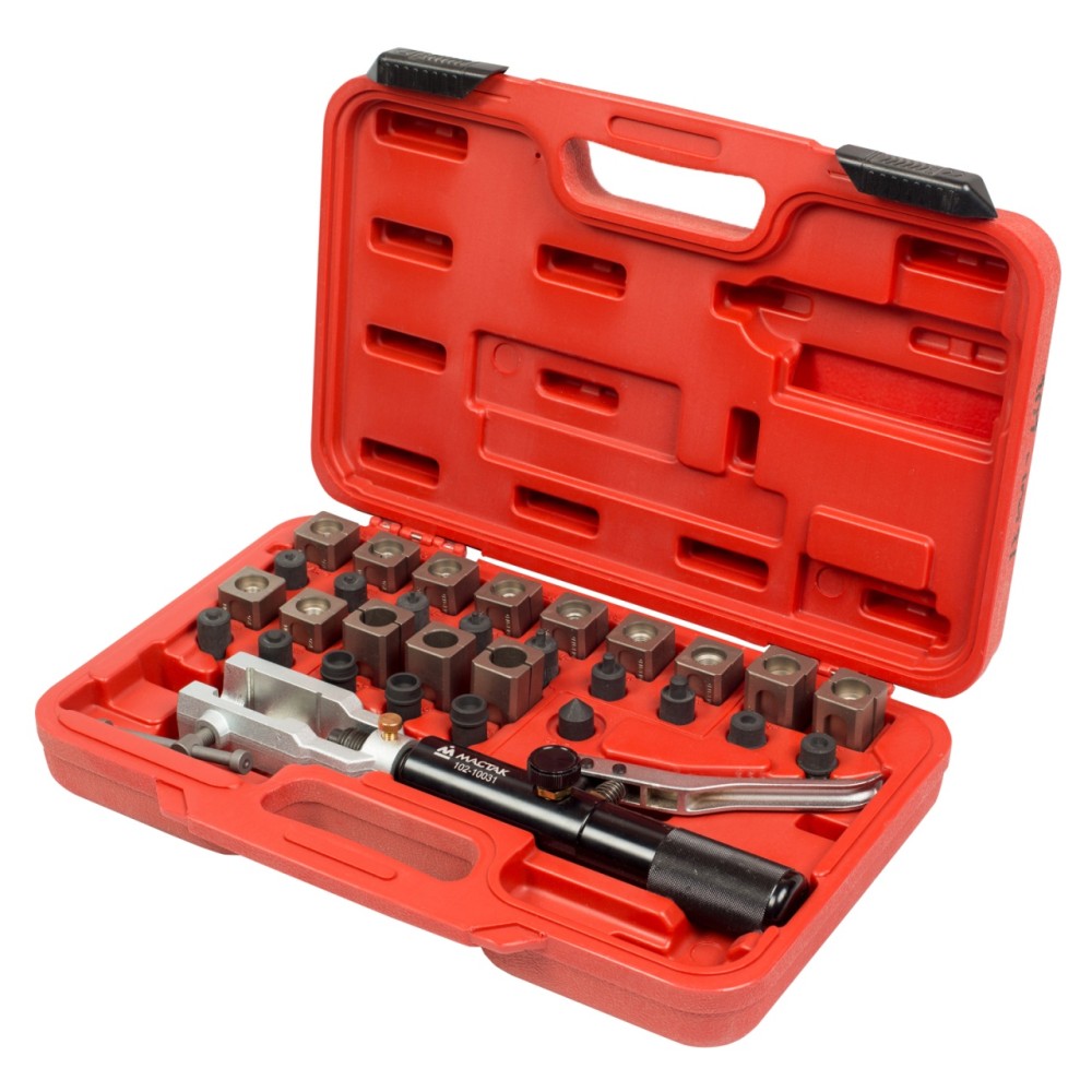 Набор для развальцовки трубок с гидроприводом Мастак, кейс 30 предметов