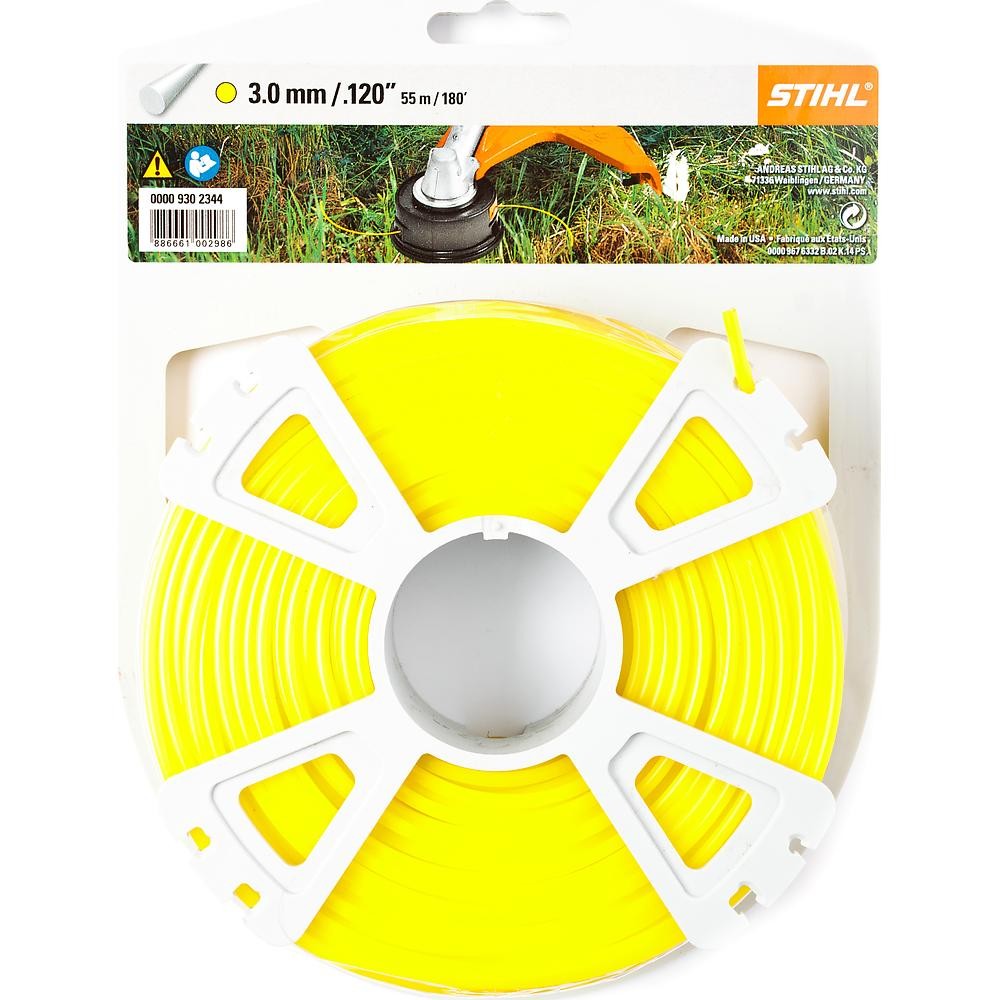 Леска для триммера Stihl 3мм круглая 55м (9302344)