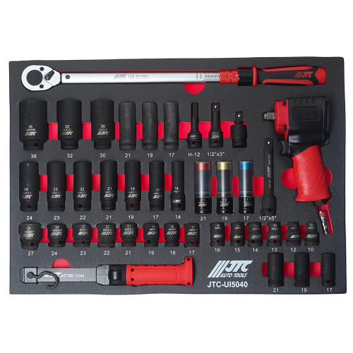 Набор инструментов 40 предметов слесарно-монтажный в ложементе JTC-UI5040