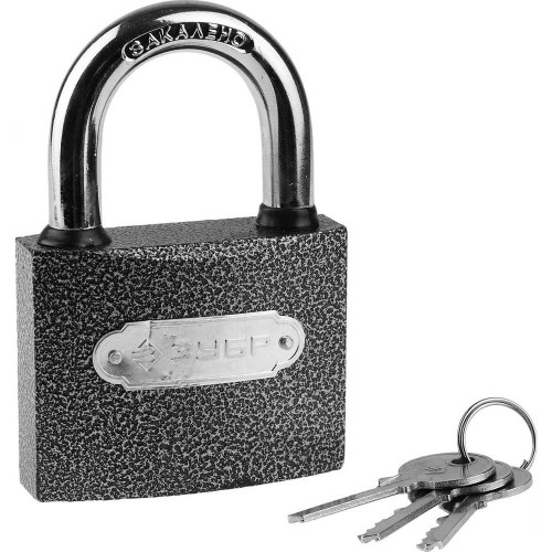 Навесной замок ЗУБР металлический корпус 75 мм (3712-75)