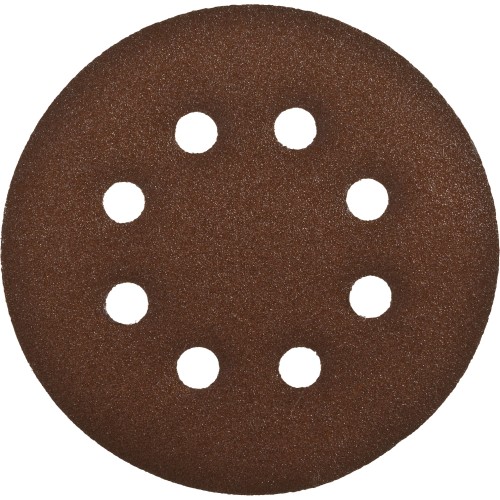 Круг шлифовальный ЗУБР _СТАНДАРТ_ из абразивной бумаги на велкро основе, 8 отв., Р120, 125мм, 5шт