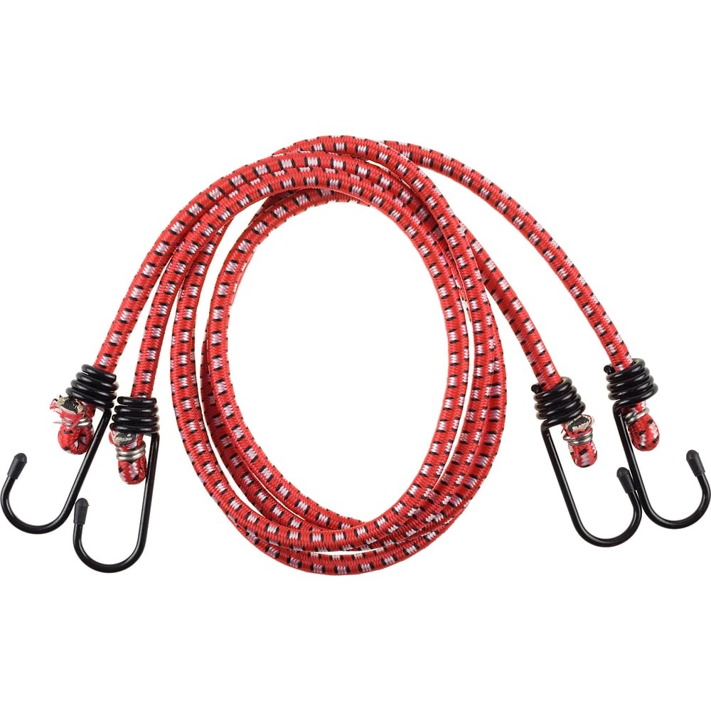 ЗУБР 80 см, d 8 мм, со стальными крюками, 2 шт, резиновый, крепежный шнур (40507-080)