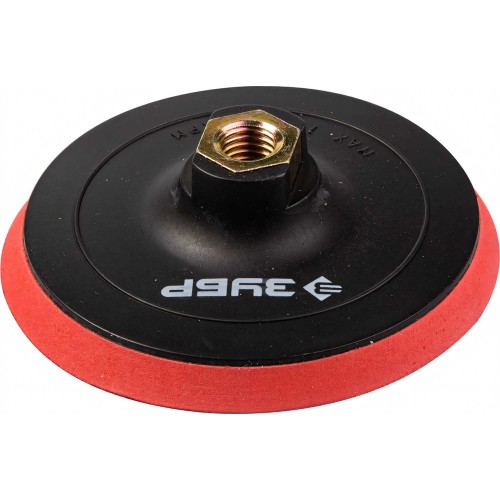 ЗУБР М14, d 125 мм, пластиковая, мягкая опорная тарелка на липучке для УШМ, Профессионал (35782-125)