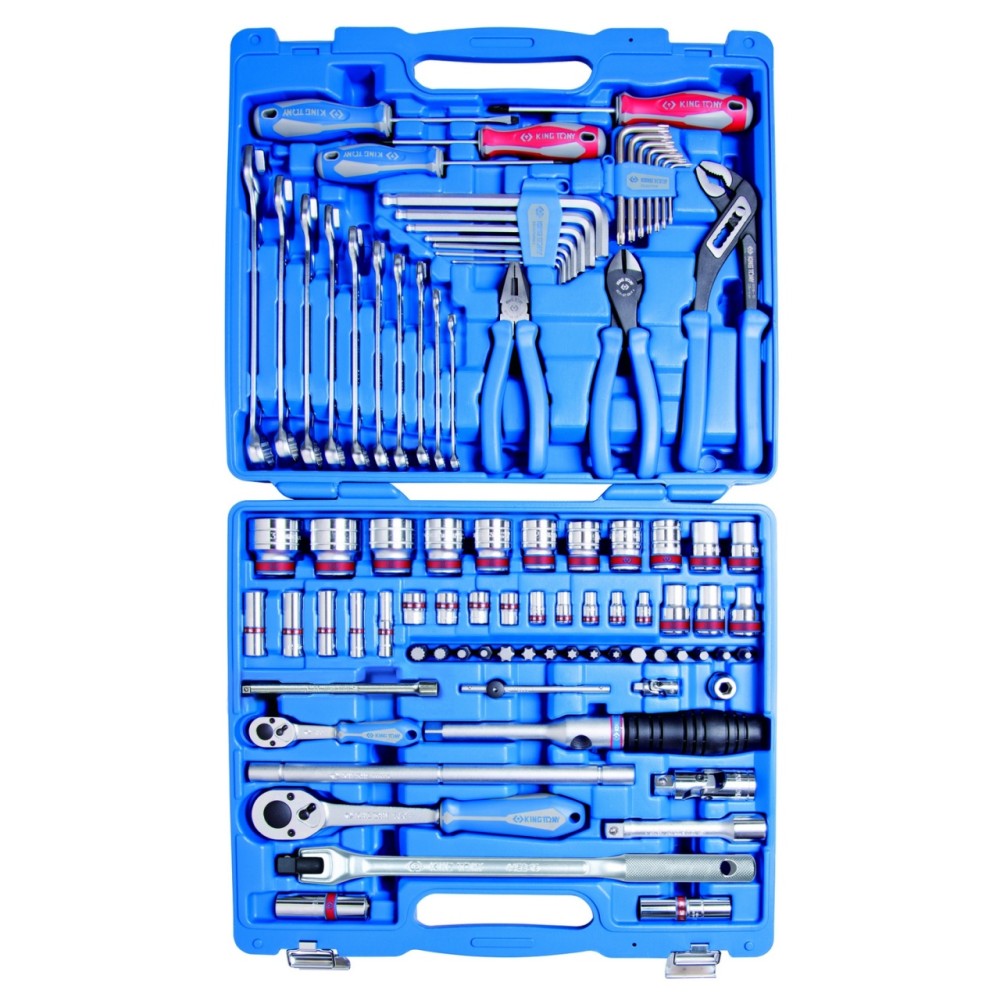 Набор инструментов KINGTONY универсальный, дюймовый, 87 предметов