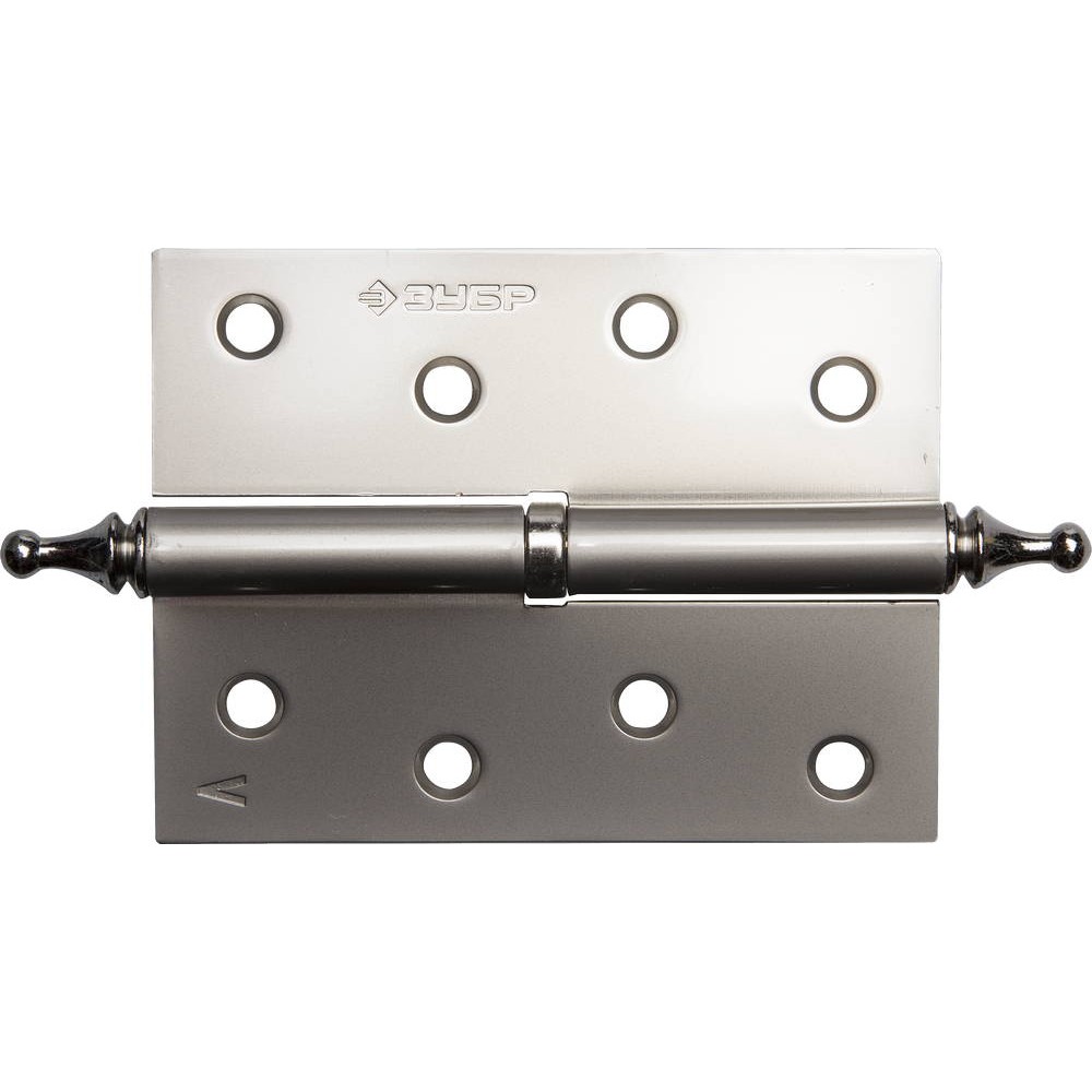 ЗУБР 100 х 75 х 2.5 мм, разъемная, левая, цвет матовый никель (PN), 2 шт, карточная петля (37605-100-4L)