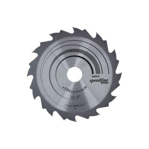 Диск пильный по дереву Bosch Speedline 190х30мм 12T (800)