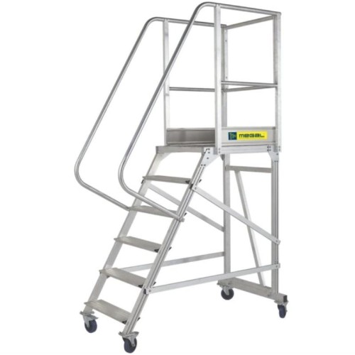 Вышка - стремянка разборная на колесах (150 кг) MEGAL ВС-3.0