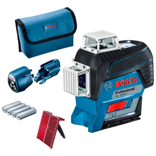 Лазерный уровень Bosch GLL 3-80C + BM1 + LR7 + L-boxx