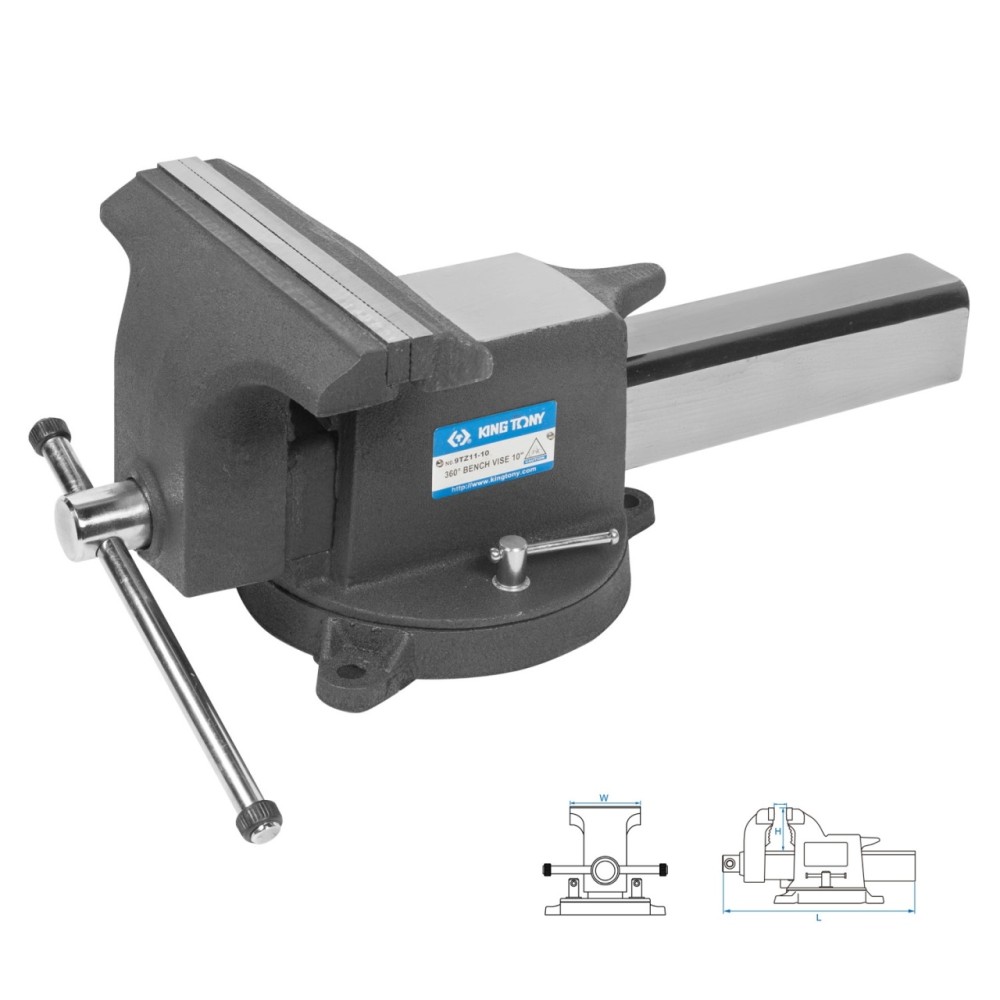 Тиски слесарные KING TONY 300 мм