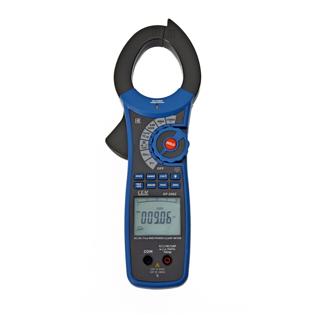 Клещи электроизмерительные, ваттметр СЕМ DT-3352