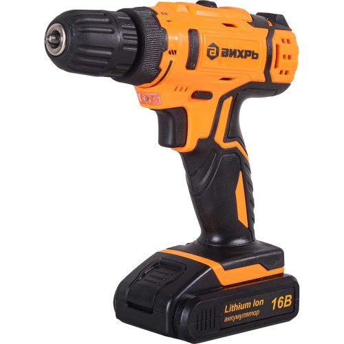 Дрель-шуруповерт аккумуляторная Вихрь ДА-16Л-2К (2,0 А/ч)