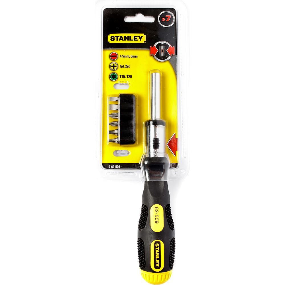 Набор отвертка с битами STANLEY 7 предметов 0-62-509
