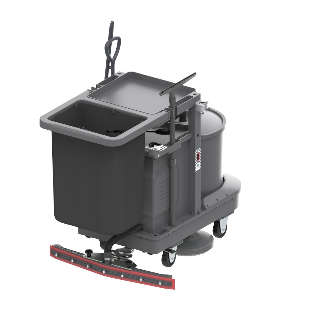 Многофункциональная уборочная тележка Vostok МТ40 (с литиевой АКБ) - 2х щетки