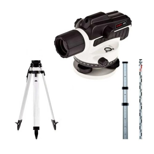 Нивелир оптический ADA Ruber 32 + рейка ADA STAFF 3 + штатив ADA Light