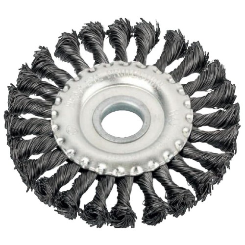 Щётка для УШМ плоская, крученая, 125 мм Вихрь