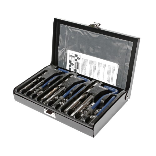 Набор инструментов и вставок для восстановления резьбы М6х1.0-М8х1.25-М10х1.25мм 87 предметов JTC