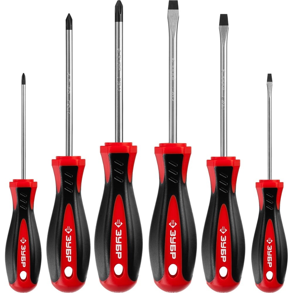 ЗУБР Мастер-6, 6 предм, набор отвёрток (25066)