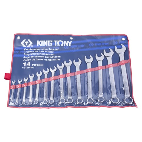 Набор комбинированных ключей, KINGTONY 5/16"-1-1/4", 14 предметов