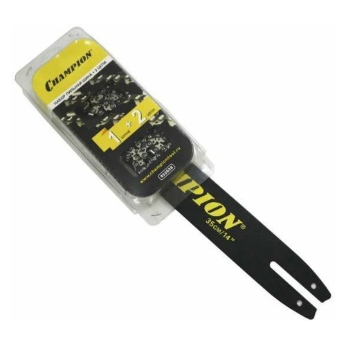 Набор CHAMPION Шина 35см 3/8" 1.3мм 50зв + 2 цепи (952928)