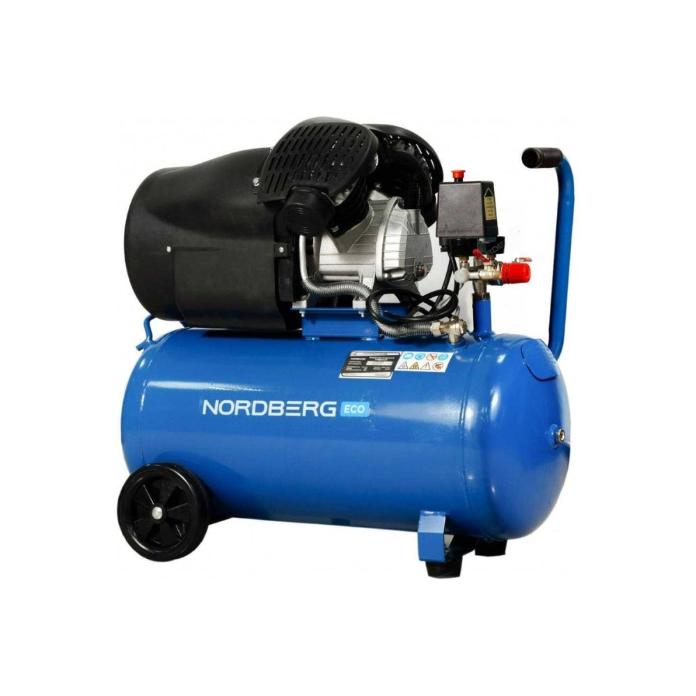 Компрессор поршневой V-образный 220В, ресив. 50л, 410л/мин NORDBERG NCE50/410V
