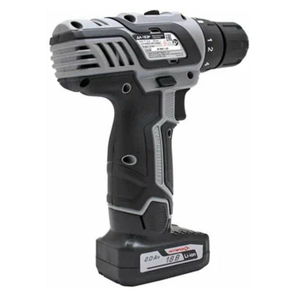 Аккумуляторная дрель-шуруповерт ИНТЕРСКОЛ ДА-18 ЭР 436.2.2.20