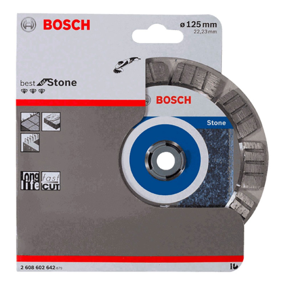 Диск алмазный по камню Bosch Best for Stone 125х22.2мм (642)