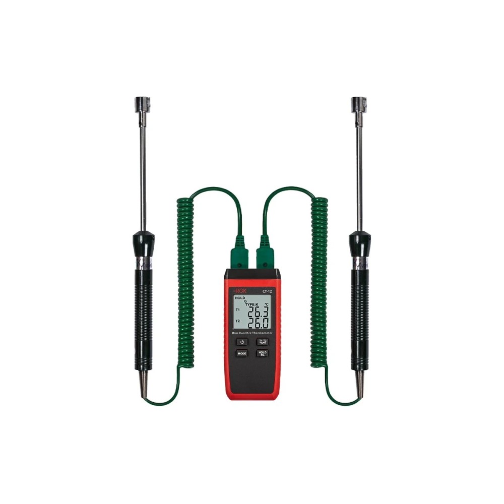 Термометр RGK CT-12 с 2-мя поверхностными зондами TR-10S