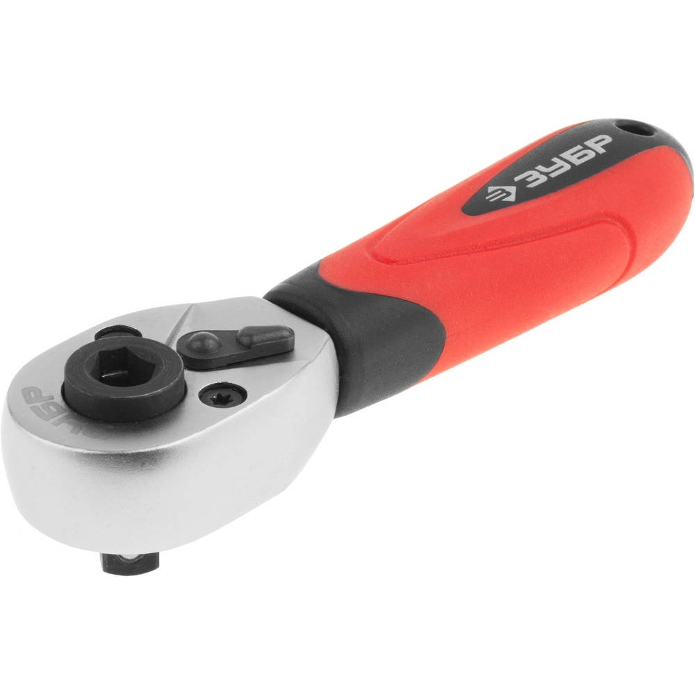 ЗУБР 1/4_, трещотка для торцовых головок и бит (27735-1/4)