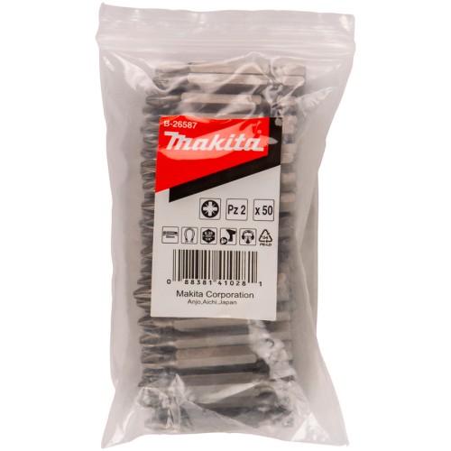 Бита Makita E-form MZ PZ2x50мм 50шт (B-26587)
