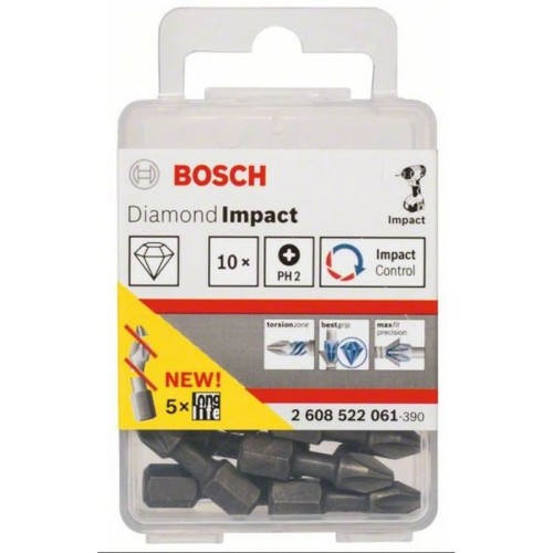 Бита Bosch PH2x25мм 10шт (061)