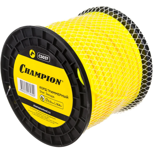 Леска для триммера Champion Star 3.0мм*164м (звезда)