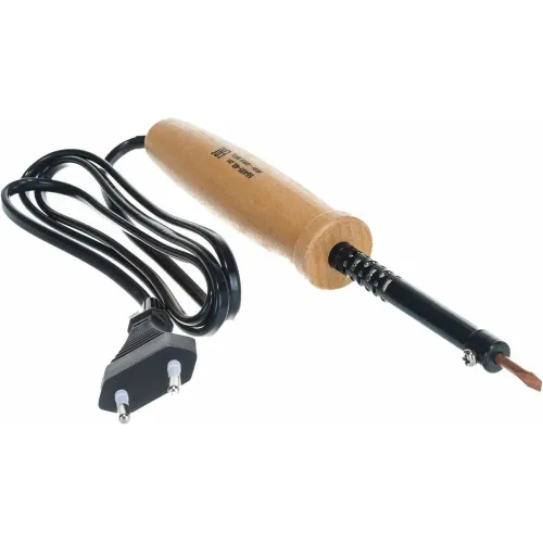 40 Вт, клин, электропаяльник с деревянной рукояткой (55405-40)