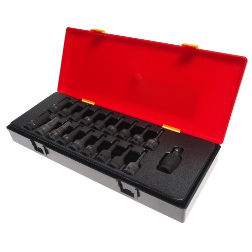 Набор головок торцевых 3/8" ударных 19 предметов в кейсе JTC