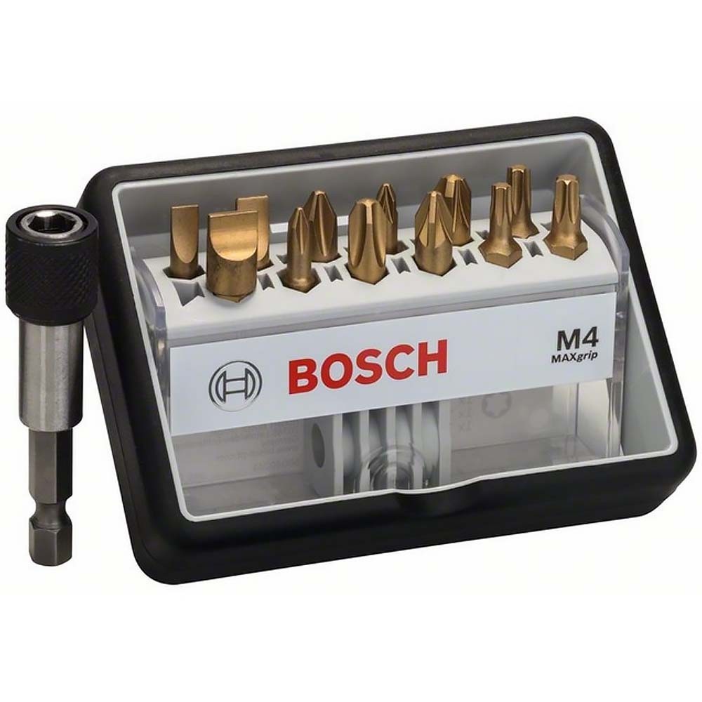 Набор бит Bosch TIN + держатель 12шт (580)