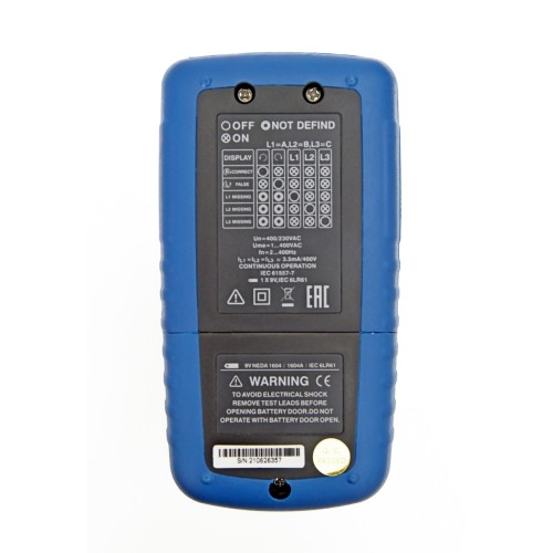 Указатель чередования фаз и направления вращения электродвигателей СЕМ DT-902