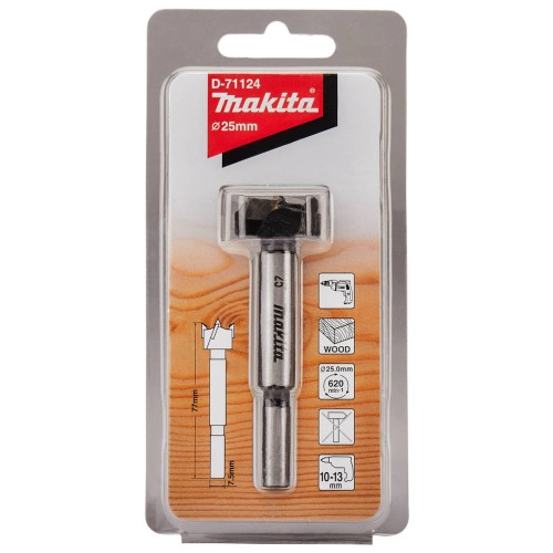 Сверло Форстнера по дереву Makita STANDARD 25x77мм (D-71124)