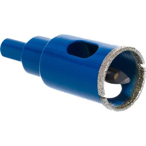 ЗУБР АГК, d 25 мм, (центр. сверло, трехгр. хвост, Р60), алмазная коронка, Профессионал (29850-25)